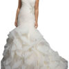 Beaded Cap Sleeves Pleats Mermaid Wedding Dresses