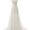 Elegant v-neck full length dress