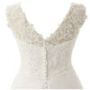 Elegant v-neck full length dress Back side