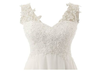 Elegant v-neck full length dress Bust