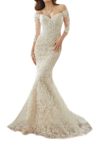 Mermaid Wedding Dresses Off Shoulder Womens