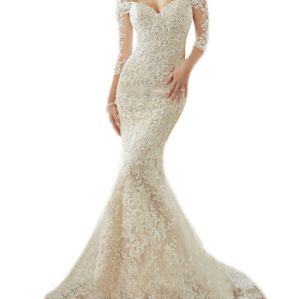 Mermaid Wedding Dresses Off Shoulder Womens