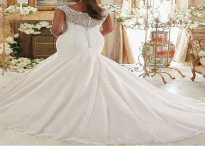 Tulle Bridal Dresses Mermaid Wedding Dress back