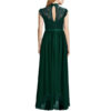 Wide Lace Dresses Chiffon Dress Green back