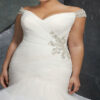 Beaded Cap Sleeves Pleats Mermaid Wedding Dresses
