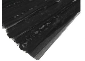 Black red ceremonia dress down
