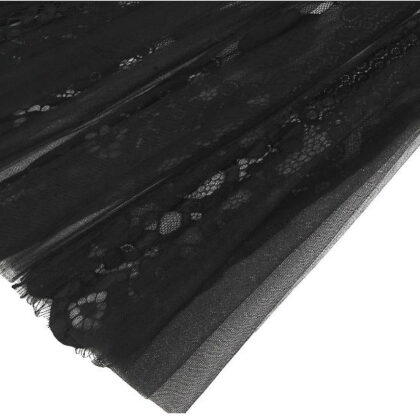 Black red ceremonia dress down