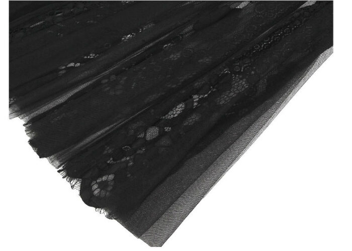 Black red ceremonia dress down