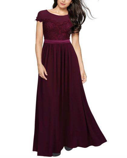 Vintage Cocktail Dresses Lace Long Women Dress