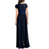 Vintage Cocktail Dresses Lace Long Women Dress Blue back