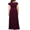 Vintage Cocktail Dresses Lace Long Women Dress red back