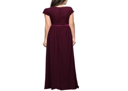 Vintage Cocktail Dresses Lace Long Women Dress red back