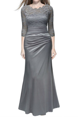 Vintage Woman Long Maxi Evening Dress