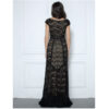 Woman Dress Long Lace Maxi Cocktail vintage back