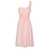 Wedding Dresses or Evening Lace Chiffon Dress light pink