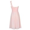 Wedding Dresses or Evening Lace Chiffon Dress light pink back