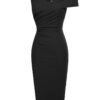 Pencil sexy stretch dress from rockabilly dress black