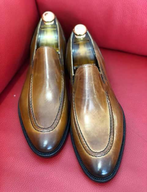 Mocassin zone simple italian style Brown