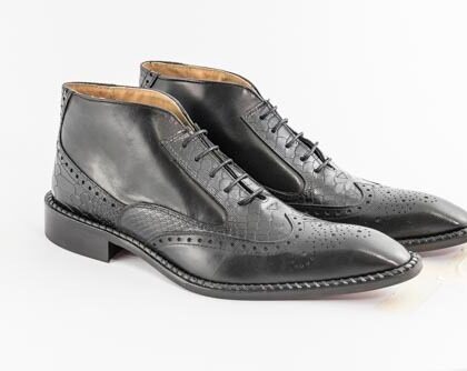 Italian Boot Calu with laces