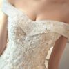Vestito da sposa coda lunga 3