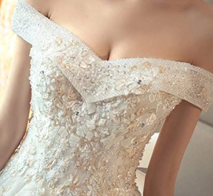 Vestito da sposa coda lunga 3