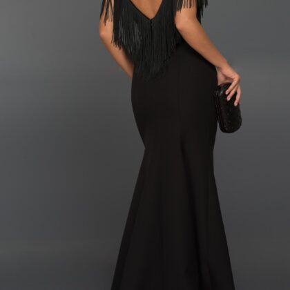 Long Abi Black Evening Dress 1
