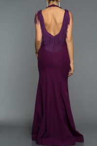 Long Abi Violet Evening Dress 1
