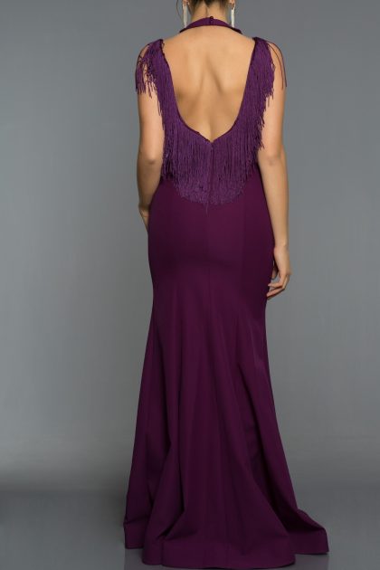 Long Abi Violet Evening Dress 1