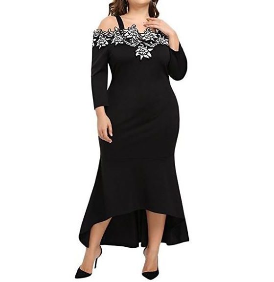 Plus Sizes Long Strapless Ceremony Mermaid Dress