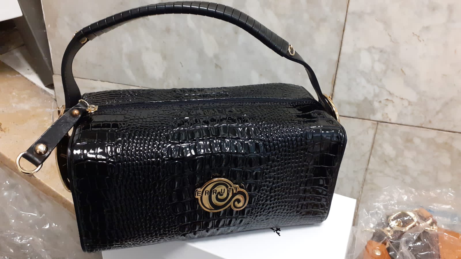 BEST CERRUTI SMALL BAG BLACK C00006 Fashion Made In Italia