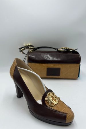 Amazing Cerruti Shoes Marrone e Miele Cocco C00006