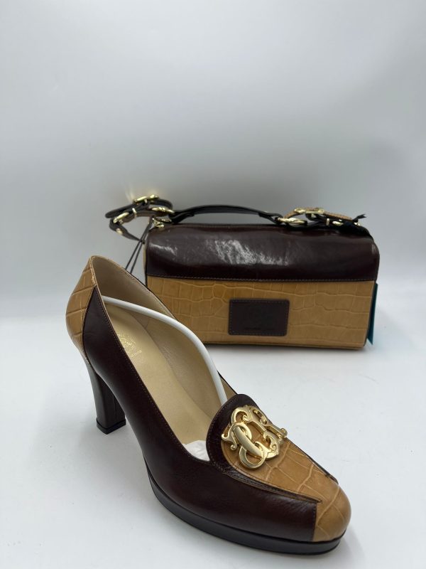 Amazing Cerruti Shoes Marrone e Miele Cocco C00006